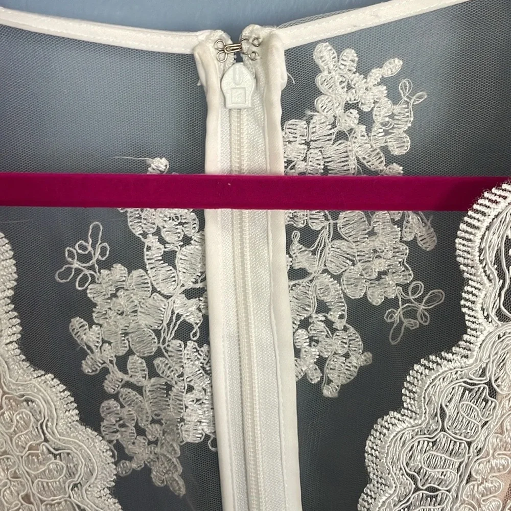 Fun bridal dress for after party or beach wedding ! Soieblu size Med - Picture 11 of 12